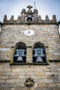 Bells on the tower of the Church of Guimaraes, Portugal