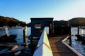 Bells wharf Scotland Island Pittwater Sydney Australia Royalty Free Stock Photo