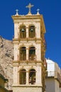 Belltower of the Church of the Transfiguration inside Saint Catherine Monastery in the Sinai Peninsula of Egypt Royalty Free Stock Photo