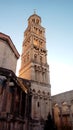 Belltower at Diocletian& x27;s Palace in Split