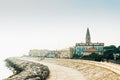 Belltower Duomo Santo Stefano in Caorle Italy Royalty Free Stock Photo