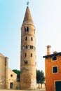 Belltower Duomo Santo Stefano in Caorle Italy Royalty Free Stock Photo