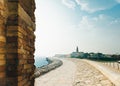 Belltower Duomo Santo Stefano in Caorle Italy Royalty Free Stock Photo