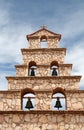 Belltower of San Cristobal church, Bolivia Royalty Free Stock Photo