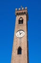 Belltower. Santarcangelo of Romagna. Emilia-Romagna. Italy. Royalty Free Stock Photo