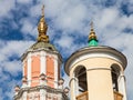 Church belltower and Menshikov Tower in Moscow