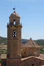 Belltower view from the church from Balaguer, Catalonia, Spain