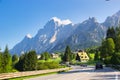 Belluno, Italy - August 17, 2018: resort town in the highlands of the Dolomites of Italy, Cortina d Ampezzo Royalty Free Stock Photo