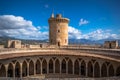 Bellver castle - medieval fortress in Palma de Mallorca, Balearic Islands Royalty Free Stock Photo