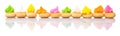 Belly Button Iced Gem Biscuits X Royalty Free Stock Photo