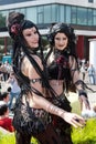 Belly dance girls at Wave Gothic Treffen Royalty Free Stock Photo