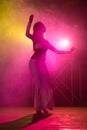Belly dancer performing Royalty Free Stock Photo
