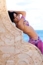 Belly Dancer in Pink Costume Royalty Free Stock Photo
