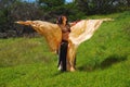 Belly dancer with wings Royalty Free Stock Photo