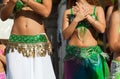 Belly dancers detail Royalty Free Stock Photo