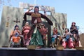 Belly dancers in period costumes at a Renaissance Faire