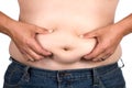 Belly Flab Royalty Free Stock Photo