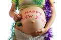 Belly with HAPPY NEW YEAR!