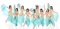 Bellydance harem collage Royalty Free Stock Photo