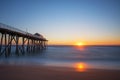 Belmar Fishing Pier sunrise Royalty Free Stock Photo