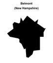 Belmont outline map Royalty Free Stock Photo