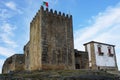 Traditional castle in the historic village of Belmonte in Portugal