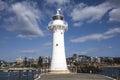 Belmore Basin, North Wollongong, lighthouse at Wollongong Harbour, Australia