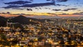 Belo Horizonte after sunset , Minas Gerais , Brazil . Royalty Free Stock Photo