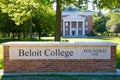 Beloit College was founded in 1846 Royalty Free Stock Photo