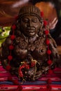 Statue of the goddess of chocolate made of pure chocolate in the chocolate museum