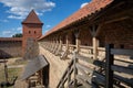 Belorussian tourist landmark attraction - old Lida castle, Grodno region, Belarus Royalty Free Stock Photo