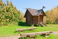 Belorussian wooden hut Royalty Free Stock Photo