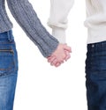 Beloved couple holding hands Royalty Free Stock Photo