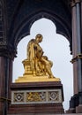 Beloved Prince Albert seated on his throne