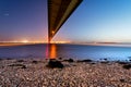 Below the Humber Bridge