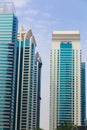 Modern Towers offices at dubai Royalty Free Stock Photo