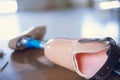 Below knee prothesis Royalty Free Stock Photo
