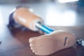 Below knee prothesis Royalty Free Stock Photo