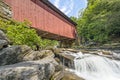 Below Packsaddle Covered Bridge Royalty Free Stock Photo