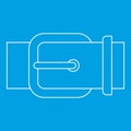 Belt buckle icon, outline style Royalty Free Stock Photo