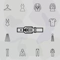 belt, clothing fashion icon. Universal set of clothes for website design and development, app development