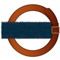 Belt and fabric Royalty Free Stock Photo