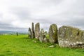 Beltany stone circle, an impressive Bronze Age ritual site located to the south of Raphoe town, County Donegal, Ireland Royalty Free Stock Photo