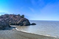 Beluga Point look out Seward highway Anchorage Alaska with a couple in the distance Royalty Free Stock Photo