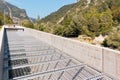 Beluno, Italy August 7, 2018: Perarollo di Cadore mountain village. hydroelectric station in the mountains.