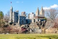 Belvedere Castle Central Park New York with clear sky Royalty Free Stock Photo