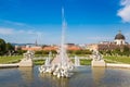 Belvedere garden in Vienna, Austria