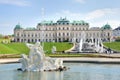 Belvedere Palace and fountains, Vienna