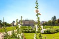 Belvedere palace vienna austria exterior architecture with gardens in summer