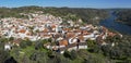 Belver village and tagus river Royalty Free Stock Photo